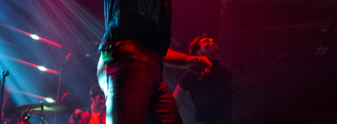 BARCELONA, ESPAÑA – FEBRERO 22: Oscar Ferrer voz de Varry Brava y Alberto Jiménez voz de Miss Caffeina durante el conicerto de Dancetería en la Razzmatazz el 22 de febrero de 2020 en Barcelona, España. (Foto por Fernando Pérez)