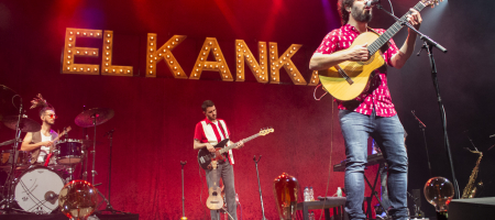 BARCELONA, ESPAÑA – MAYO 29. El Kanka en concierto (1er pase) como parte del Guitar BCN en la Barts el 29 de mayo de 2021 en Barcelona, España. (Foto por Fernando Pérez) El Kanka Barts