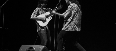 BARCELONA, ESPAÑA – MAYO 30. Pedro Pastor y Alvaro Navarro en concierto en el Teatro Borrás el 30 de mayo de 2021 en Barcelona, España. (Foto por Fernando Pérez)