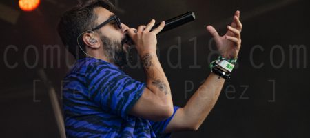 BARCELONA, ESPAÑA – JULIO 8. Rayden durante su presentación en el Escenario Cruïlla Enamora del Festival Cruïlla 2021 el 8 de julio de 2021 en Barcelona, España. (Foto por Fernando Pérez)