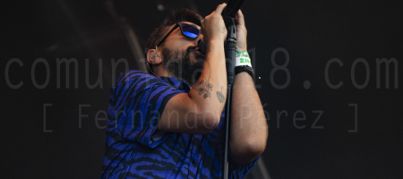 BARCELONA, ESPAÑA – JULIO 8. Rayden durante su presentación en el Escenario Cruïlla Enamora del Festival Cruïlla 2021 el 8 de julio de 2021 en Barcelona, España. (Foto por Fernando Pérez)