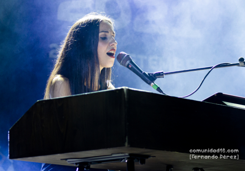 BARCELONA, ESPAÑA – SEPTIEMBRE 24. Gemma Humet en concierto en el Escenario Jardins del Doctor Pla i Armengol como parte de la Fiesta de la Mercè el 24 de septiembre de 2021 en Barcelona, España. (Foto por Fernando Pérez)