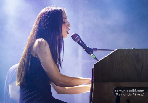 BARCELONA, ESPAÑA – SEPTIEMBRE 24. Gemma Humet en concierto en el Escenario Jardins del Doctor Pla i Armengol como parte de la Fiesta de la Mercè el 24 de septiembre de 2021 en Barcelona, España. (Foto por Fernando Pérez)