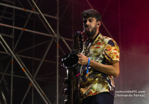 BARCELONA, ESPAÑA – SEPTIEMBRE 26. La Fúmiga en concierto como parte de la Fiesta de la Mercè el 26 de septiembre de 2021 en Barcelona, España. (Foto por Fernando Pérez)