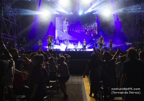 BARCELONA, ESPAÑA – SEPTIEMBRE 26. La Fúmiga en concierto como parte de la Fiesta de la Mercè el 26 de septiembre de 2021 en Barcelona, España. (Foto por Fernando Pérez) La Mercè