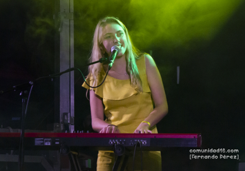 BARCELONA, ESPAÑA – SEPTIEMBRE 23. Maria Hein en concierto en el Escenario Jardins del Doctor Pla i Armengol como parte de la Fiesta de la Mercè el 23 de septiembre de 2021 en Barcelona, España. (Foto por Fernando Pérez)