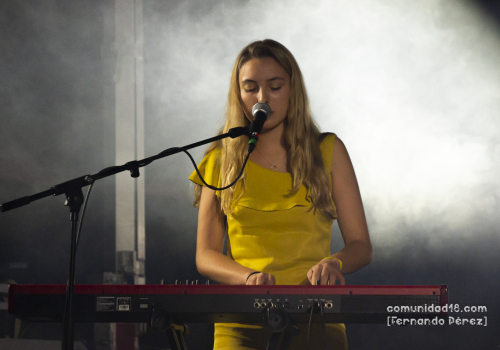 BARCELONA, ESPAÑA – SEPTIEMBRE 23. Maria Hein en concierto en el Escenario Jardins del Doctor Pla i Armengol como parte de la Fiesta de la Mercè el 23 de septiembre de 2021 en Barcelona, España. (Foto por Fernando Pérez)