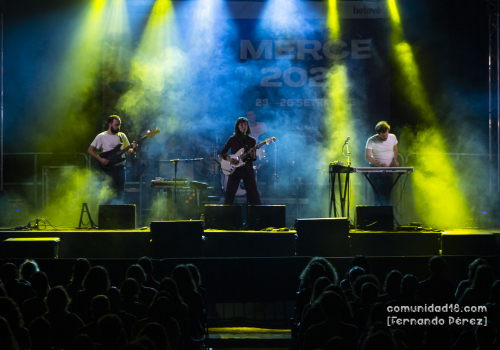 BARCELONA, ESPAÑA – SEPTIEMBRE 23. Nuria Graham en concierto en el Escenario Jardins del Doctor Pla i Armengol como parte de la Fiesta de la Mercè el 23 de septiembre de 2021 en Barcelona, España. (Foto por Fernando Pérez) La Mercè