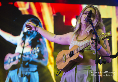 BARCELONA, ESPAÑA – SEPTIEMBRE 26. Suu en concierto organizado por la emisora de radio RAC 105 como parte de la Fiesta de la Mercè el 26 de septiembre de 2021 en Barcelona, España. (Foto por Fernando Pérez) La Mercè