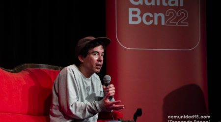BARCELONA, ESPAÑA – DICIEMBRE 16: Ferran Palau durante la presentación del Guitar BCN 2022 en Barts Club el 16 de diciembre de 2021 en Barcelona, España. (Foto por Fernando Pérez)