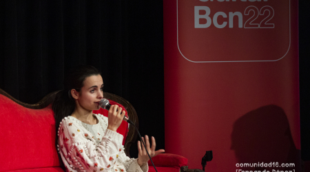 BARCELONA, ESPAÑA – DICIEMBRE 16: Andrea Motis durante la presentación del Guitar BCN 2022 en Barts Club el 16 de diciembre de 2021 en Barcelona, España. (Foto por Fernando Pérez)