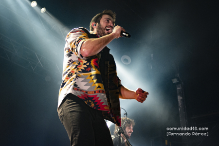 BARCELONA, ESPAÑA – FEBRERO 13. Arnau Blanch (Voz) de Arnau Griso durante su primer concierto en la Sala Razzmatazz el 13 de febrero de 2022 en Barcelona, España. (Foto por Fernando Pérez)
