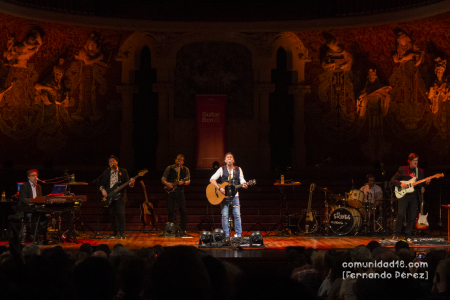 BARCELONA, ESPAÑA – FEBRERO 11: Los Secretos durante su concierto como parte del Guitar BCN 2022 en el Palau de la Música Catalana el 11 de febrero de 2022 en Barcelona, España. (Foto por Fernando Pérez) Los Secretos