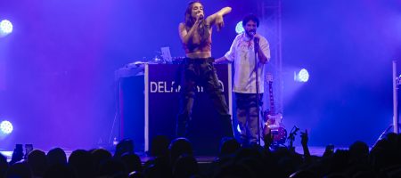 BARCELONA, ESPAÑA – FEBRERO 26. Delaporte en concierto como parte del Cruïlla de primavera en la Razzmatazz el 26 de febrero de 2022 en Barcelona, España. (Foto por Fernando Pérez) Delaporte Razzmatazz