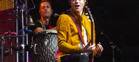 BARCELONA, ESPAÑA – JULIO 21. La Pegatina en concierto como parte del Clotilde Fest en los Jardines del Palau Robert el 21 de julio de 2022 en Barcelona, España. (Foto por Fernando Pérez) Samantha La Pegatina